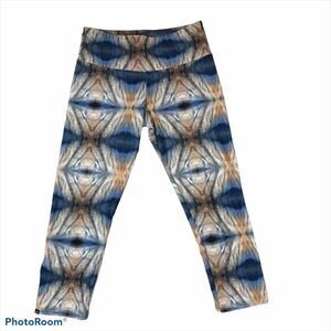 Onzie Brand Cropped Abstract Boho‎ Print Yoga Pants